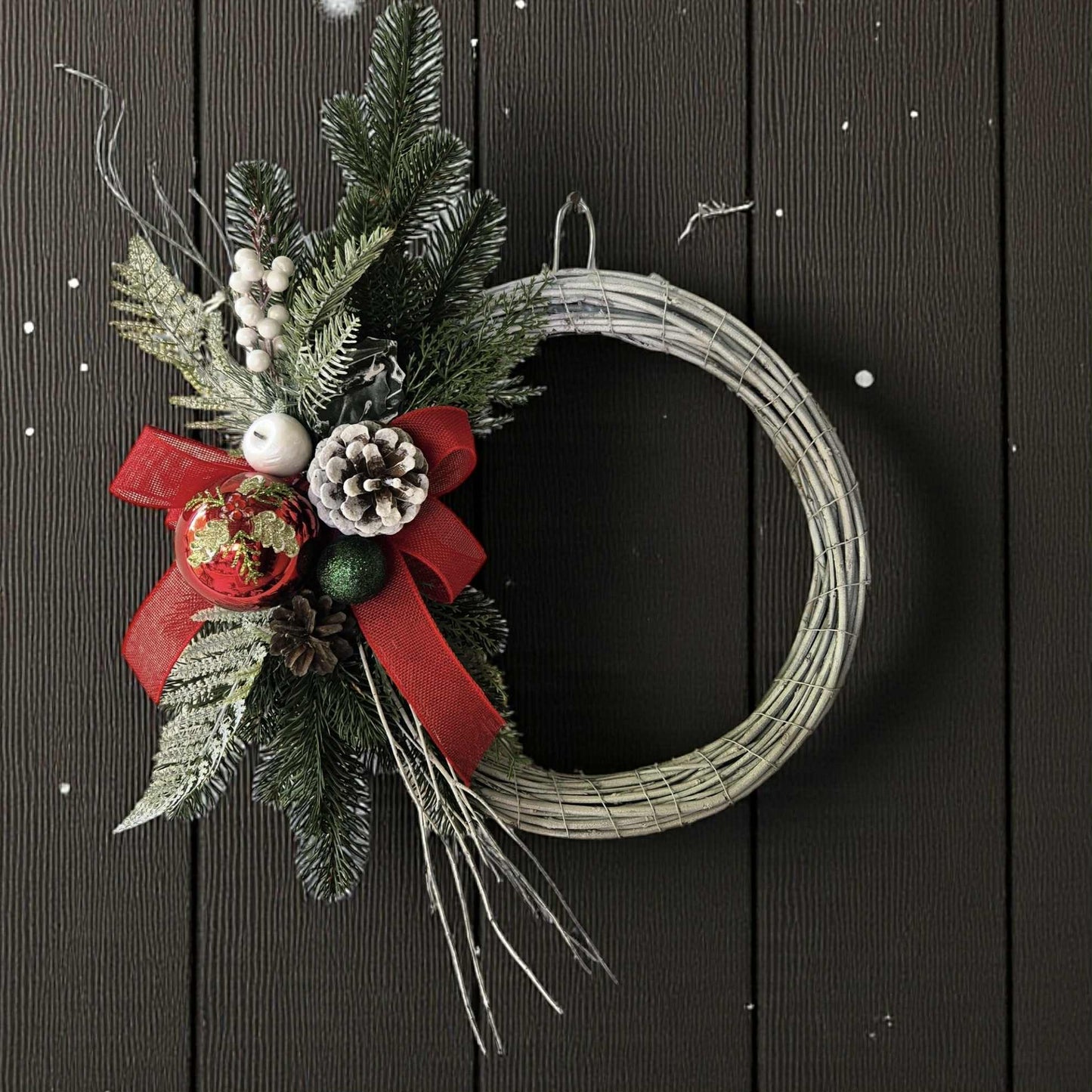 Coroniță de Crăciun rustică