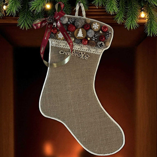 Coroniță rustică de Crăciun